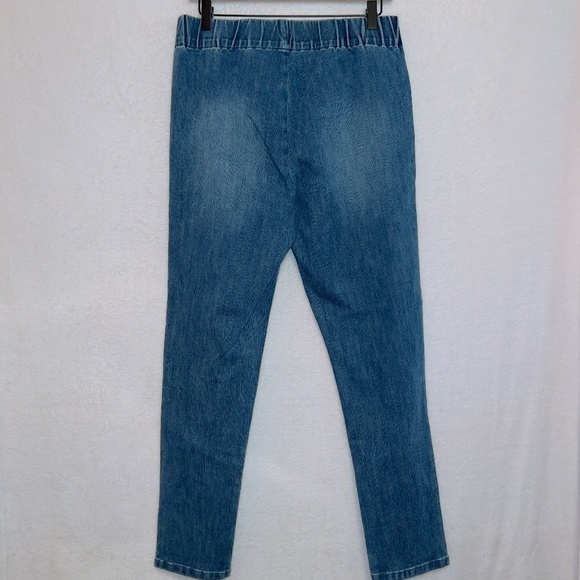 Soft Surroundings 2AW42 Medium Wash Denim Pull On Metro Legging Jeans - Picture 6 of 6